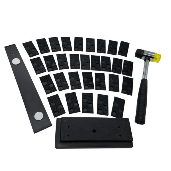 

wood flooring installation kit with spaces and pull bar rubber block double headed mallet hand tools