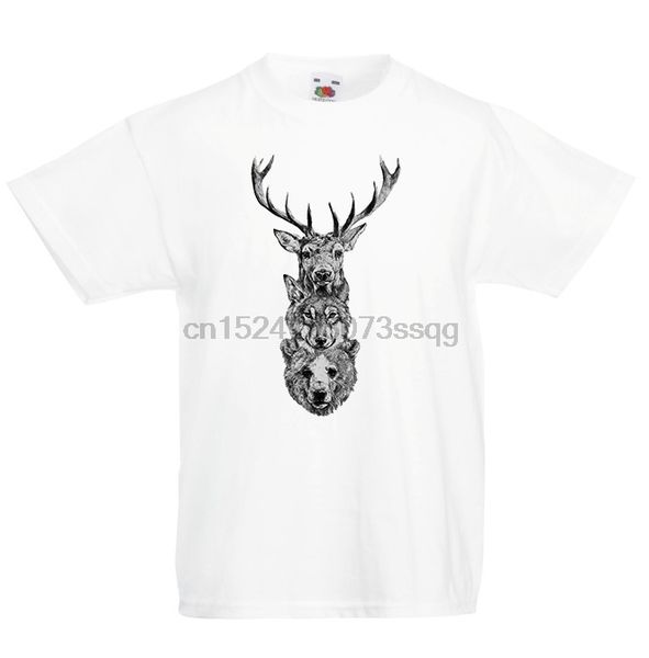 

дорогой медведь волк дети t-shirt дети мальчики unisex top