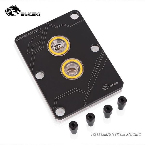

bykski cpu water block use for intel lga3647 / skylake socket / copper radiator block liquid cooling system metal cover black