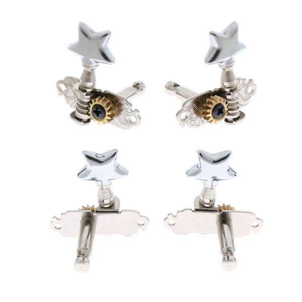 

4pcs guitar tuning pegs keys star-shaped machine head for 4-string guitar