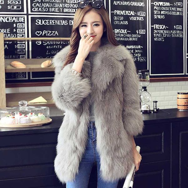 

women's fur & faux savabien winter warm women solid coat vintage long sleeve fluffy jacket furry coats ladies overcoat, Black