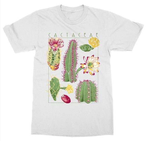 

cactus botanical garden plant print art botany bloom fruit flower grow new 2019 fashion 100% cotton for man christian t shirt