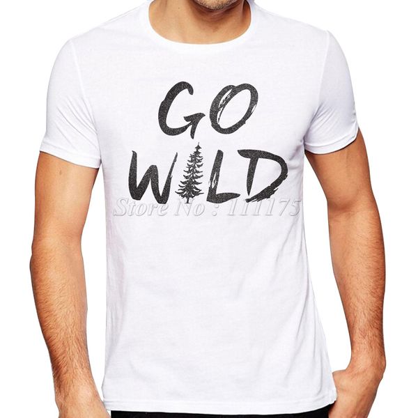 

2019 мужская летняя мода go wild design t shirt высокое качество прохладный tops пользовательских hipster тройники