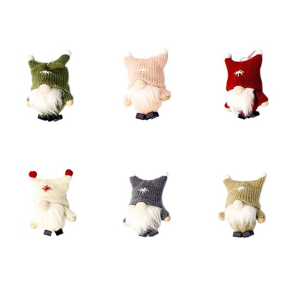 

christmas decorations woolen doll cute knitting figurine beard forest man tree pendant decoration