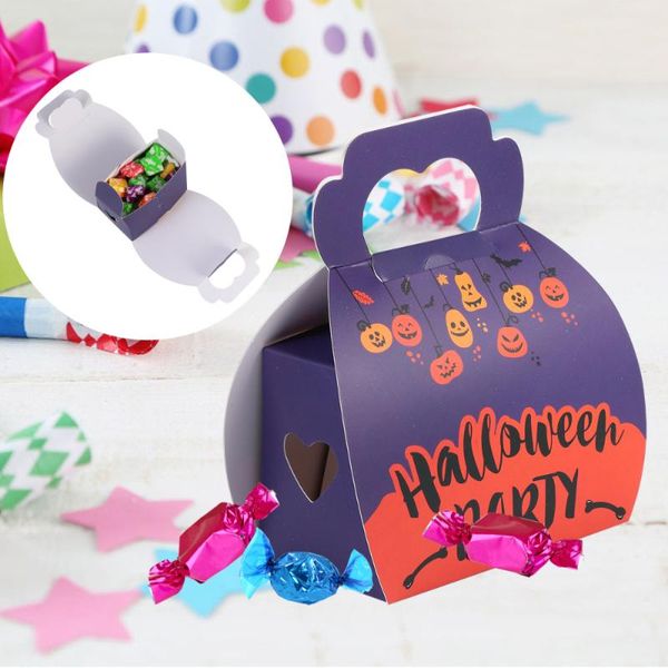 

gift wrap 1 set halloween pumpkin candy box treat bag goodies kit