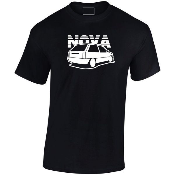 

2019 new style fashion car t-shirt vauxhall nova inspired men's black t-shirt gift for dad, uncle brother cool cotton car tees