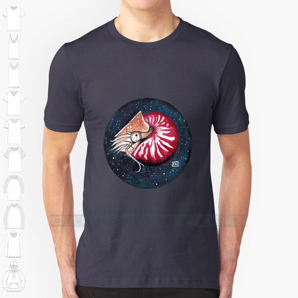 

space nautilus - watercolour painting custom design print for men women cotton new cool tee t shirt big size 6xl