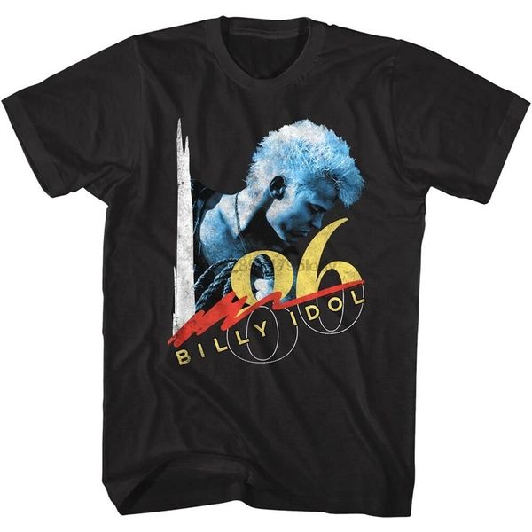 

billy idol world tour 1986 poster mens t shirt punk rock альбом концерт merch