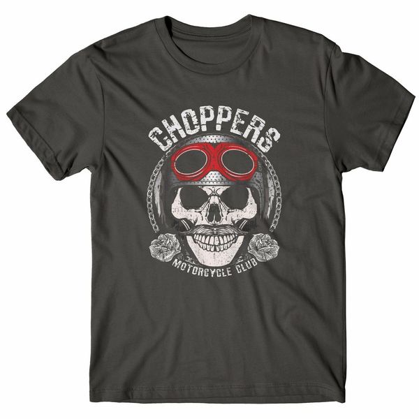 

mens t-shirt choppers - shirt 100% cotton-graphite