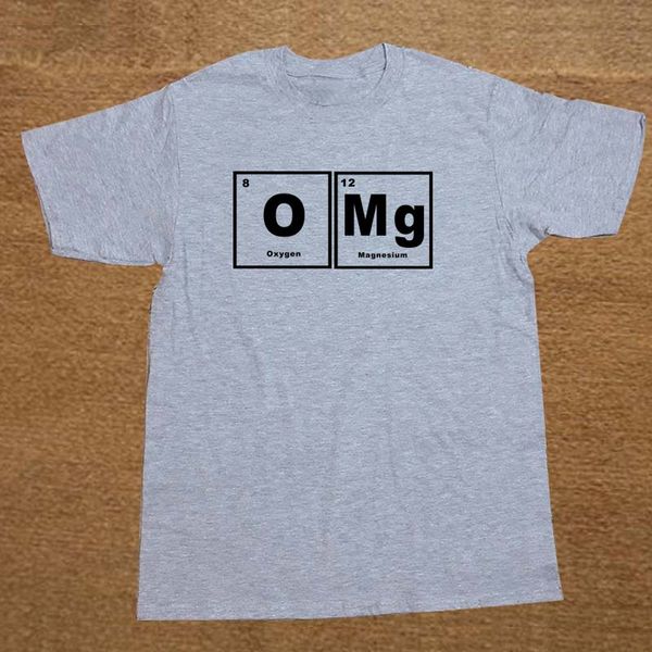 

omg periodic table chemistry science funny t shirt men cotton short sleeve t-shirt tees