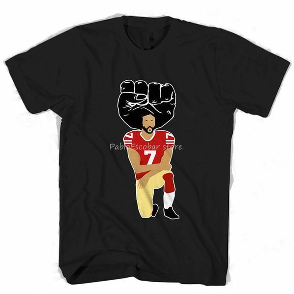 

male tee-shirt colin kaepernick united we stand power kneeling man woman t-shirt usa size em1 streetwear funny tee shirt