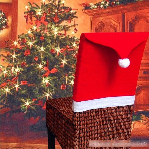 

2016 fashion christmas decoration supplies for dining table home party christmas chair cover wholesale ing