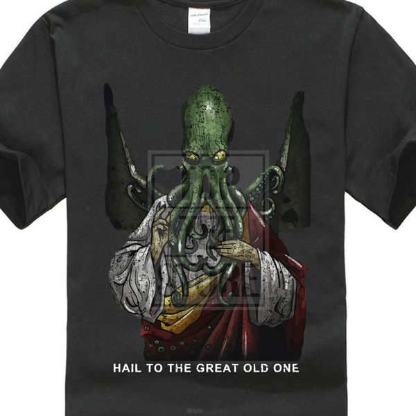 

printed tee shirts short sleeve hail cthulhu t shirt wars horror arkham h. p. miskatonic lovecraft dunwich