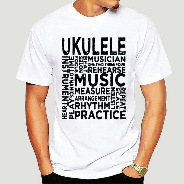 

tshirt ukulele typography slim fit t shirt printed t-shirt tees 0422d