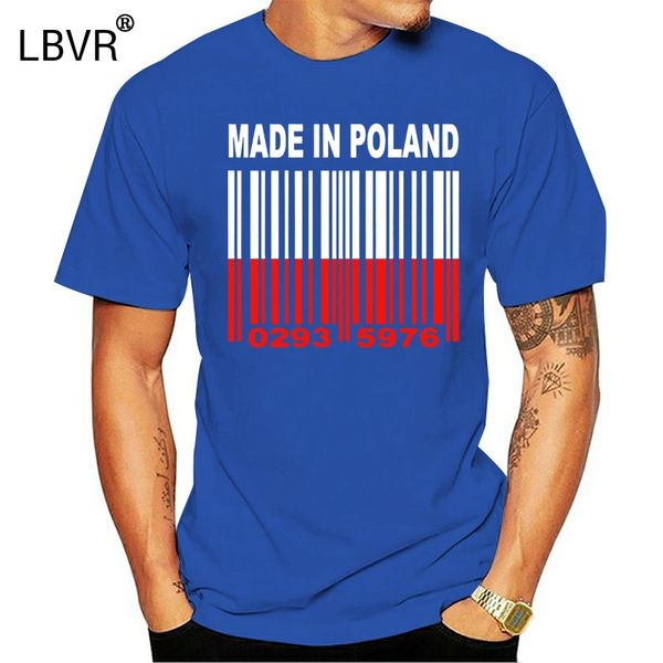 

made in poland pole polish polska flag custom barcode numbers t-shirt y32