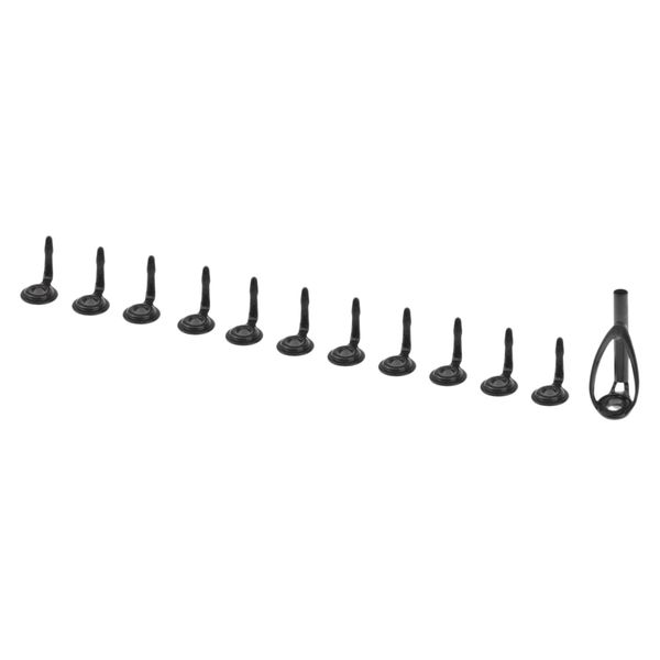 

12pcs fishing rod guide tip eye ring rod repair kit for rod building stainless steel frame
