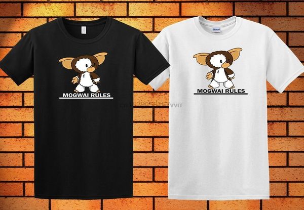 

gremlins mogwai logo t-shirts men black white cool shirt 4(2