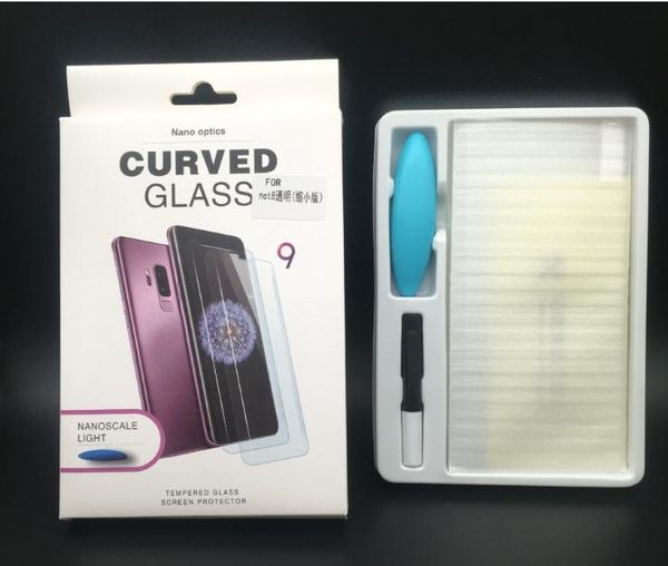 

uv tempered glass for samsung galaxy s20 s10 s8 s9 plus ultra full liquid screen protector for samsung note 10 8 9 20 s7 edge glass
