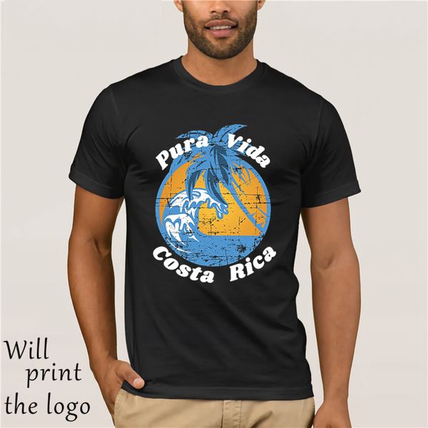 

pura vida costa rica cool distressed ocean beach t-shirt