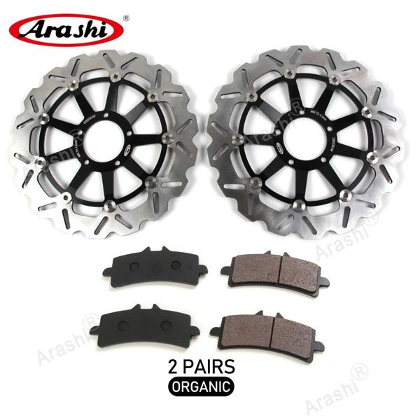 

arashi для 848 evo 2011-2013 чпу передние тормозные диски роторы floating дисковые тормозные колодки motor parts 2011 2012 2013