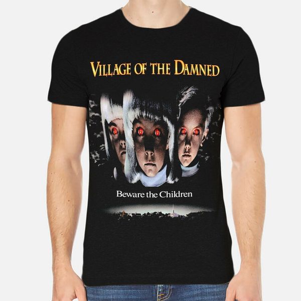 

village of the damned john carpenter chrismen t-shirt black clothing 6-a-316