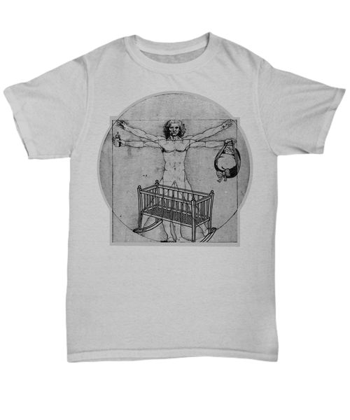 

2019 100% cotton mom da vinci vitruvian man - funny t-shirt - tee summer style tee shirt