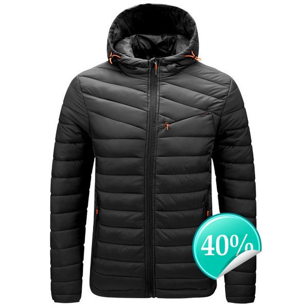 

men's winter warm outdoor down jacket fashion y8fqab0, Black