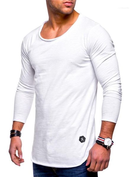 

хлопок casual mens luxury тенниска сплошной цвет мужчины дизайнер одежды crew neck футболки с длинным рукавом, White;black