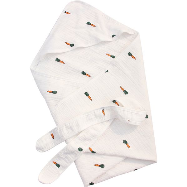 

baby swaddle blanket sleeping wrap hat birth hug blanket fruit animal pattern newborn white background print towel