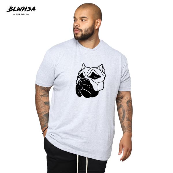 

blwhsh dog boxer printing t shirt men fashion 100% cotton cool t-shirt funny cartoon dog boxer printed men plus shirts