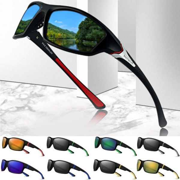 

fashion sunglasses frames trendy polarized eyeglass protective googles outdoor sports driving male female lenes sun glasses uv400 eyewear, Black
