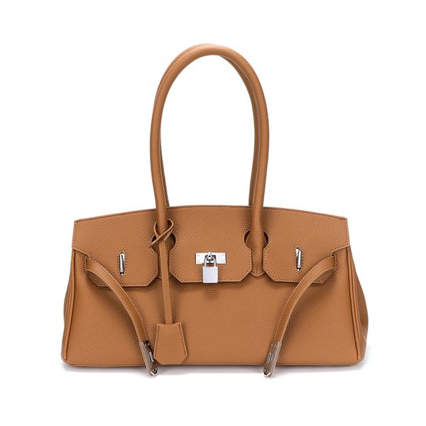 

new popular fashion luxury designer pouch padlock leather handbags for women ladies crossbody shoulder bags 5 colors medium size