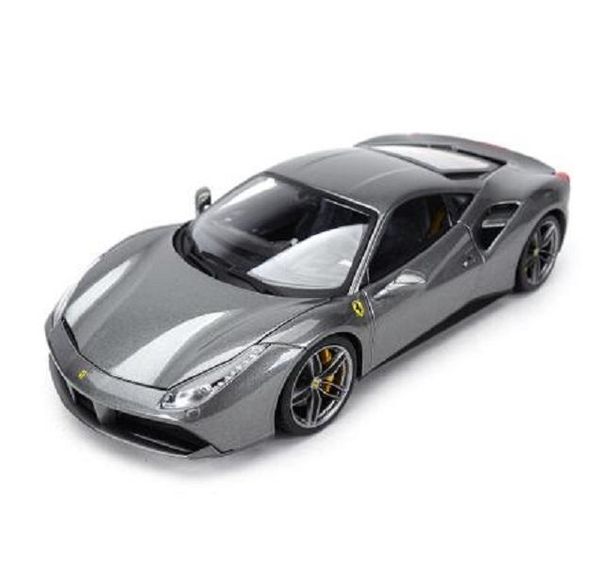 

2020 new bburago 1:18 488 gtb refined version sports car static simulation diecast alloy model car