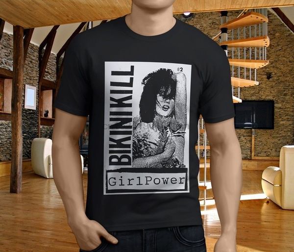 

new popular bikini kill kathleen hanna riot girl black men t-shirt