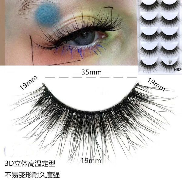 

2020 new 1 box mink eyelashes natural long 3d mink lashes hand made false lashes plastic cotton stalk makeup false eyelash