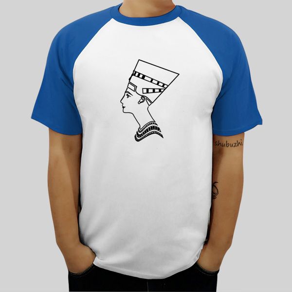 

новизна египет королева нефертити мужчины раглана t-shirt мода классические футболки высокого качества хлопка тенниску лета смешной охладить