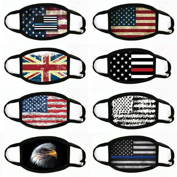 

italy spain flag print mask keep fighting face masks fabric protectivemask proof washable 749, Black