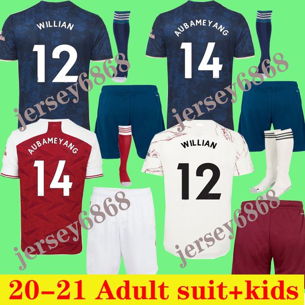 

suit jersey 20 21 pepe nicolas soccer jersey ceballos henry willian football shirt 2020 2021 camiseta de futbol kids+socks, Black