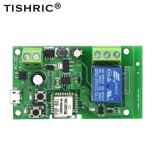 

ome automation modules ewelink smart wifi switch relay module timer dc 5/12/24v/32v wireless remote control inching/self-locking alexa go