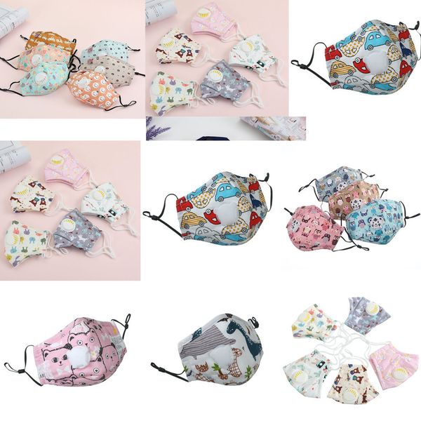 

face mask cotton valve with mouth pm2.5 filter anti-dust smoke outdoor indoor adjustable reusable washable mouth mask for kids women man1