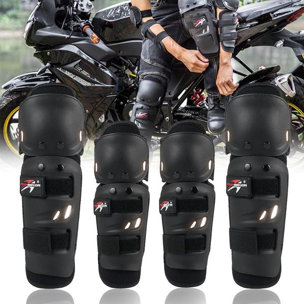 

4pcs motorcycle kneepad hard shell moto elbow knee pads motocross ski racing off-road protective gear protector guards kits
