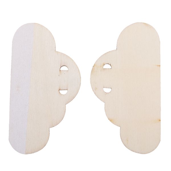 

diy древесины баннер garland свадебная декоративные для спальни стены -white