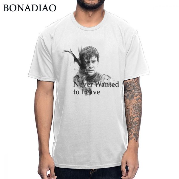 

podrick payne never wanted to leave t shirt men vintage style tee round collar bonadiao t-shirt