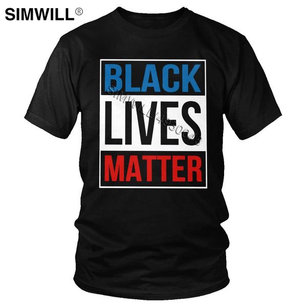 

2020 slogan black lives matter t shirt men eco cotton usa equal quote tees short sleeves crew neck tshirt stylish plus size