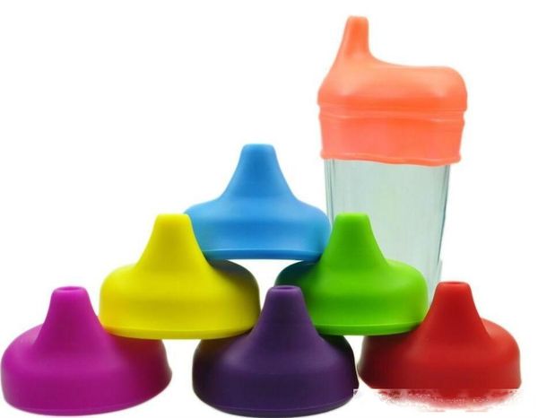 

new silicone sippy cover lids fda grade soft silicone elasticity siut for kids mug glass cup silicone pipette cap
