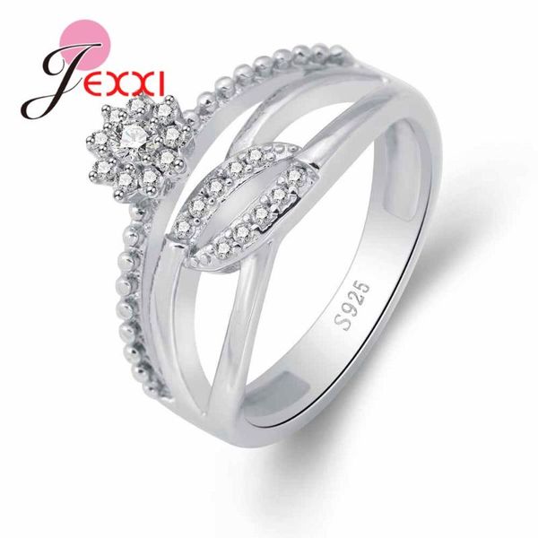 

cluster rings shiny austrian crystal with sunflower shape 925 sterling silver ring factory price women female party enagaement gift, Golden;silver
