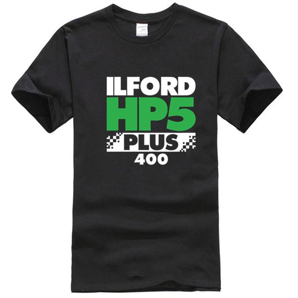 

new ilford hp5 plus film logo professional classic men round collar short sleeve tee