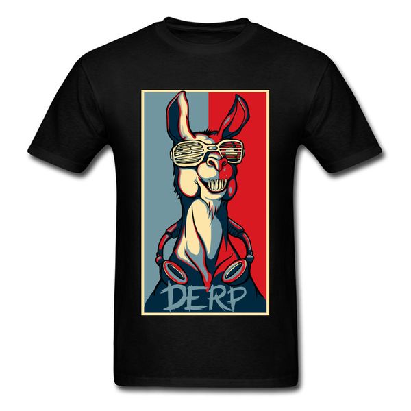 

derp llama tee-shirt man t-shirts funny tshirt hipster t shirt street style lovers day tees hip hop 100% cotton clothes