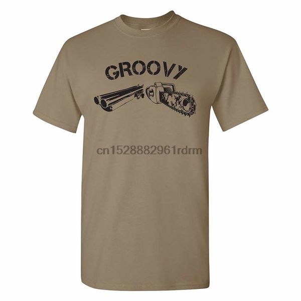 

одежда groovy undead zombie hunting chainsaw ружье огнестрел футболка 6457