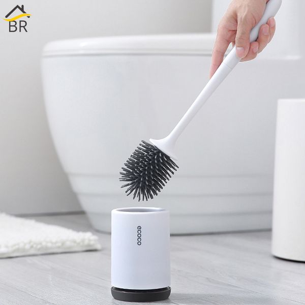 

toilet brushes & holders br floor-standing or wall-mounted brush set with base cleaning long tpr bathroom for wc accessories